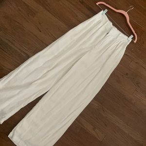 White Linen Pants